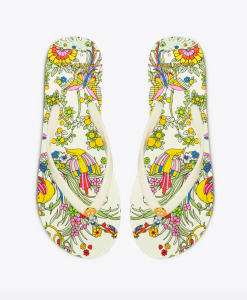 Printed Thin Flip-Flop (New Ivory : New Ivory Promised Land)